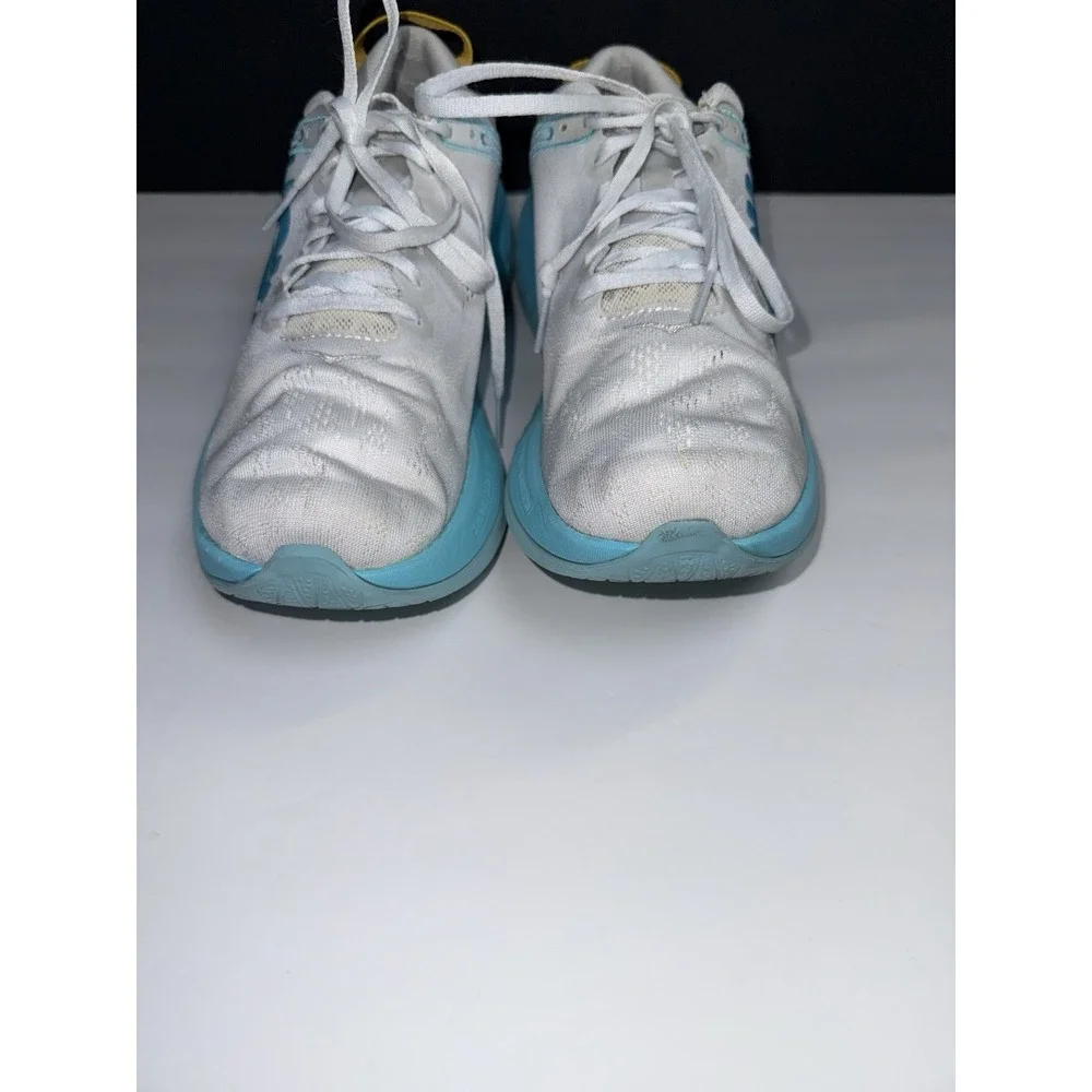 Hoka One One Carbon X Sneakers Womens 9 White Blue Lightweight Running Shoes